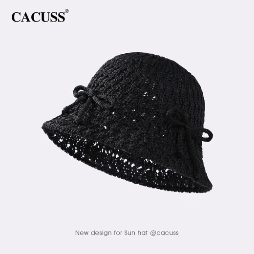 CACUSS chapeau de soleil femme printemps et été chapeau de soleil crochet chapeau de paille creux chapeau cool chapeau de soleil vacances chapeau de pêcheur chapeau de plage