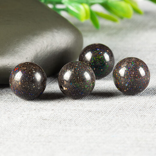Knock knock love natural black opal color opal loose beads round beads single bracelet bracelet separated beads earrings pendant with beads jewelry material 6mm/piece