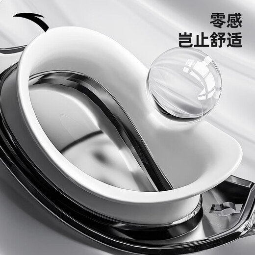 ANTA Water Eyes Swimming Goggles Myopia Large Frame HD Anti-fog Waterproof Women's Coated Men's Swimming Goggles Frameless Equipment Clear White 400