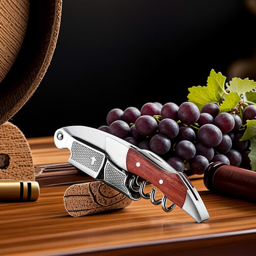 Circle Joy Rosewood Stainless Steel Manual Bottle Opener Wine Opener Seahorse Knife Wine Opener Bottle Opener Wine Service Knife