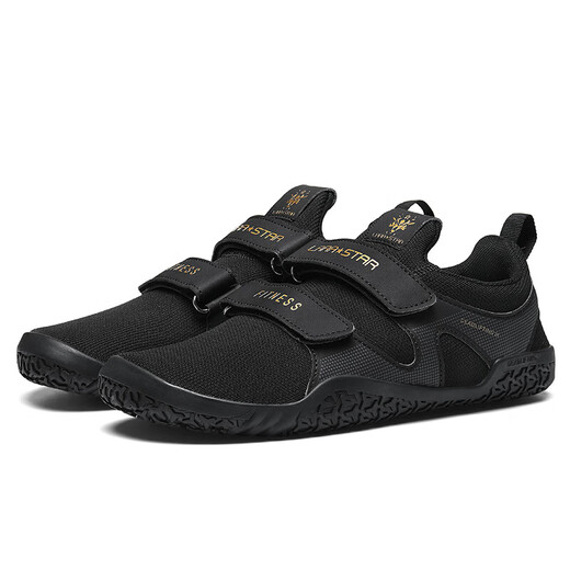 Laura Star neues Produkt 1048 Kreuzheben-Schuhe der dritten Generation, Fitness-Kniebeugen, breiter Leisten, verschleißfest, rutschfest, für den Innenbereich, umfassende Trainingsschuhe für Männer und Frauen, schwarz, breiter Leisten, Krafttraining/Anti-Rutsch-Textur/Komforttasche 35