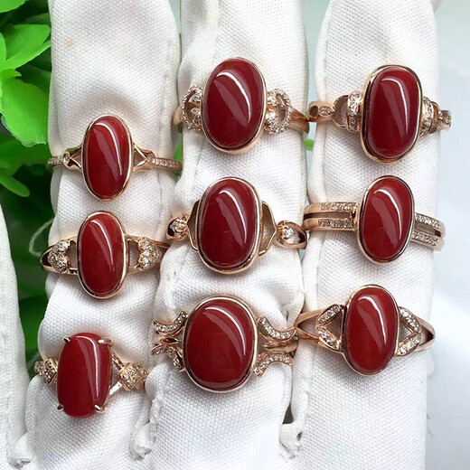 Weici selected natural deep-sea Japanese organic gemstones 18k gold inlaid ring pendant bracelet earrings stud earrings women's private customization