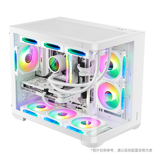 Colorful AMD Ryzen 7 7800X3D/RTX5080 RTX5070Ti desktop computer host AI design rendering 4060Ti game machine DIY assembly machine with two R7 7800X3D+RTX5060Ti丨16GB DDR5 memory