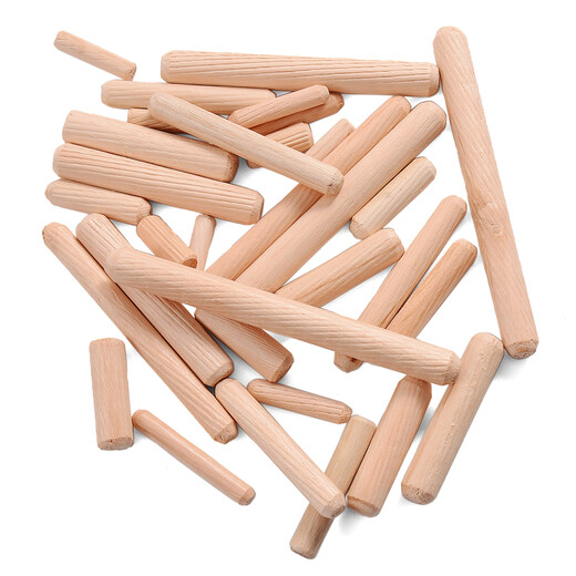 Jinggong national standard round wood tenon, twill, straight grain, cork, wooden rod, wooden dowel, wooden figurine, furniture connecting piece, wooden dowel 10*50 (50 pcs)