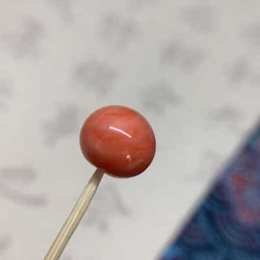 Taste Ju Coral Single Beads Loose Beads Natural Taiwanese Gem Red Multi-Specifications Large Particle Jewelry Imitation Qi Duo Bao with Buddhist Beads 8mm