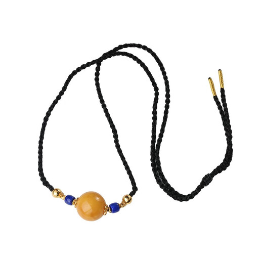 Potala Palace unique beeswax lapis lazuli necklace men's and women's colored treasure transfer bead pendant March 8th Goddess gift