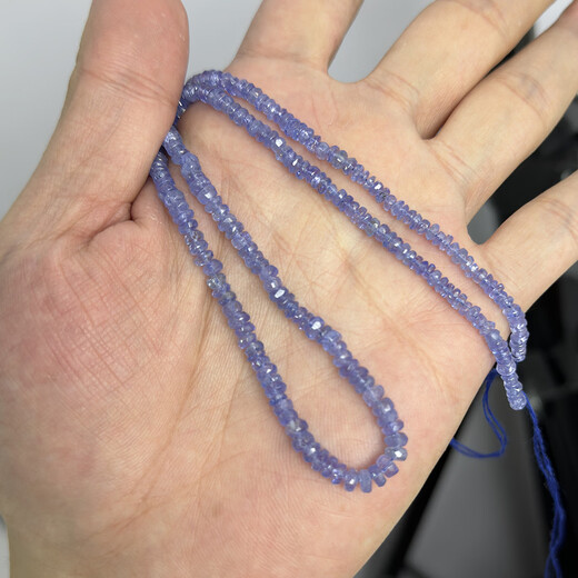 Li Shen natural tanzanite faceted disc beads 1 piece 3.2-4.3mm about 39cm DIY bead semi-finished necklace 2.5-4mm faceted 1 piece (about 40cm) Click SK