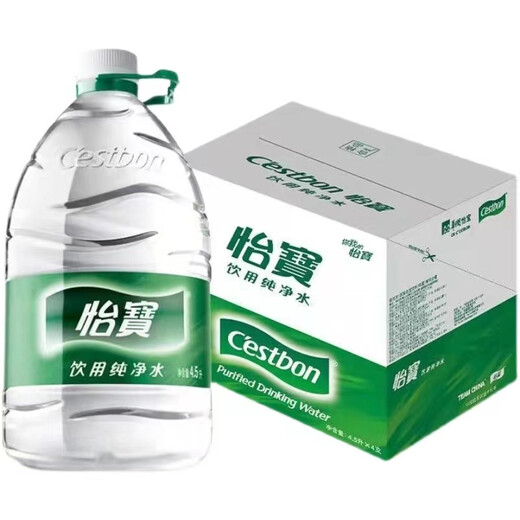 【整箱】怡宝饮用纯净水4.5L*4瓶