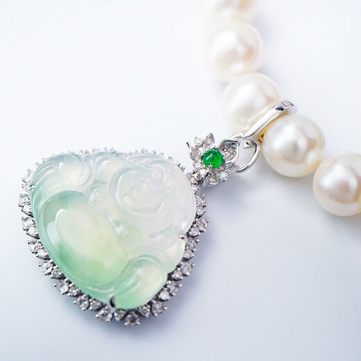 Zhongchi 18k gold buckle women's lift buckle with pendant buckle bead string adapter double-open buckle pearl bracelet hanging buckle double-K white