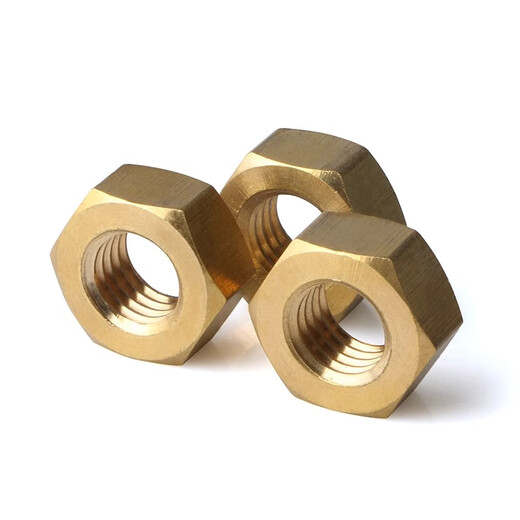 Huichengfeng copper nut hexagonal nut brass screw cap national standard M1.6M3M4M5M6M8M10M12M14M16M18M20 M8 10 pieces
