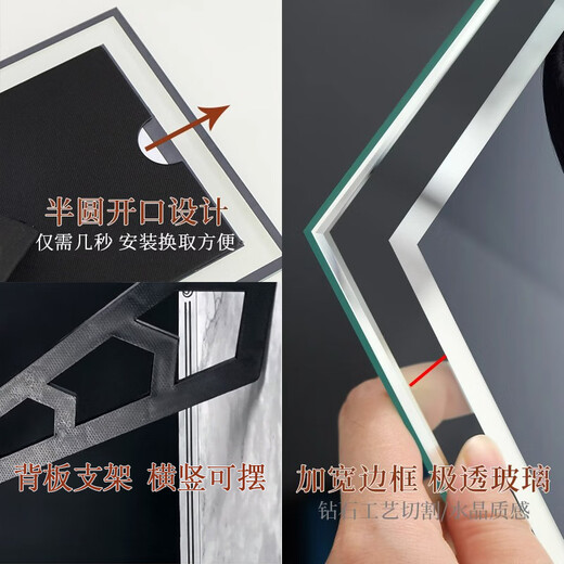 Jinlongxing 7-inch photo frame table glass transparent photo photo frame for baby couple wedding certificate picture frame framed crystal