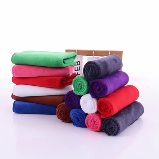 Rag cleaning special towel absorbent thickened fine fiber dishwashing cloth lint-free housekeeping cleaning and glass wiping 30*30cm thick version 10 packs in random colors