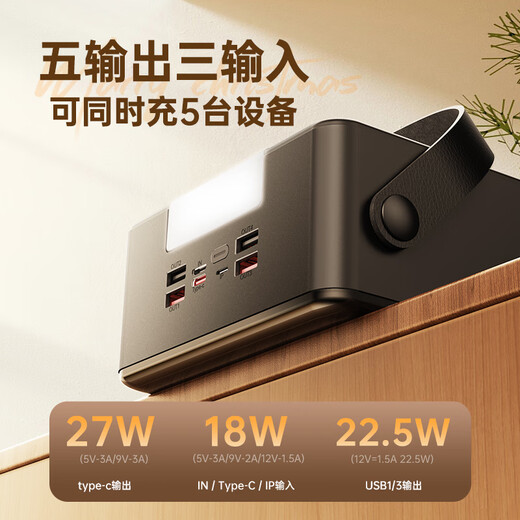 Remax is the industry's first 100,000 mAh 3C certified ultra-large capacity power bank PD27W super fast charging outdoor camping live broadcast high-power laptop power bank