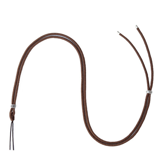 Pulian silk mulberry silk lanyard necklace rope gold pendant rope for men and women hand-woven ancient silk Buddha necklace rope milk coffee about 70 cm