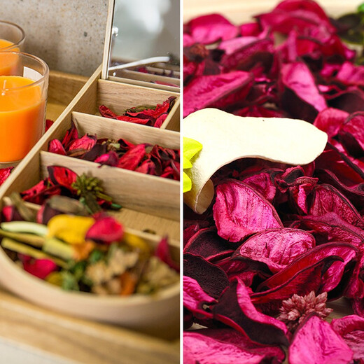 Funny Home Bathroom Aromatherapy Bag Sachet Wardrobe Wardrobe Deodorizing Sachet Sachet Plant Spice Dried Flower Toilet Deodorizing Dried Flower Lavender Sachet Car Indoor Clothes Fragrance Ball 2 Packs of Rose + 2 Packs of Lavender