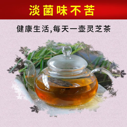 Fat Donglai's same wild Ganoderma lucidum pure natural purple Ganoderma lucidum wild L raw mountain natural non-bitter pruned branch with spore powder 500 grams Ganoderma lucidum sliced 10-16 pieces