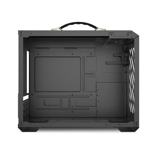 未知玩家X200手提便携式台式机MATX侧透240水冷ITX电脑TYPEC机箱 X200-黑色+棱镜4pro风扇*6个【3正3反】