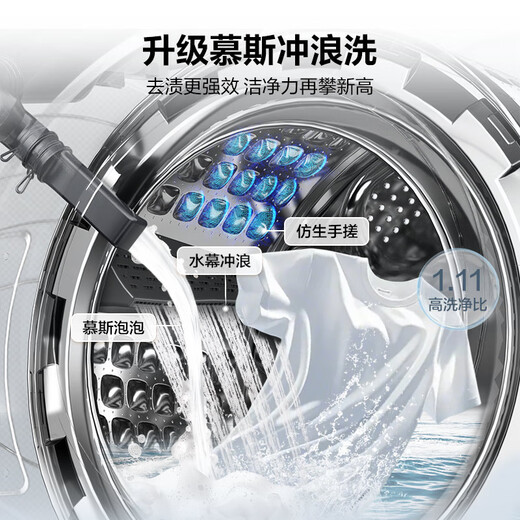 Haier rental house drum washing machine single wash fully automatic home 10kg ultra-thin surf wash home appliances national subsidy OCC25JS trade-in first-class energy efficiency