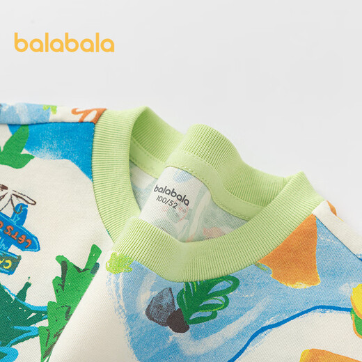 Balabala children's clothing baby short-sleeved t-shirt children's clothes boys' tops cartoon 2025 summer clothes 208225117118