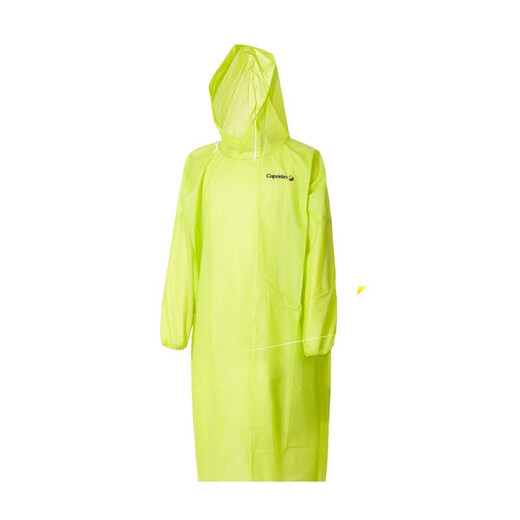 DECATHLON fishing folding raincoat poncho adult raincoat transparent long full body waterproof portable men and women outdoor non-disposable green L