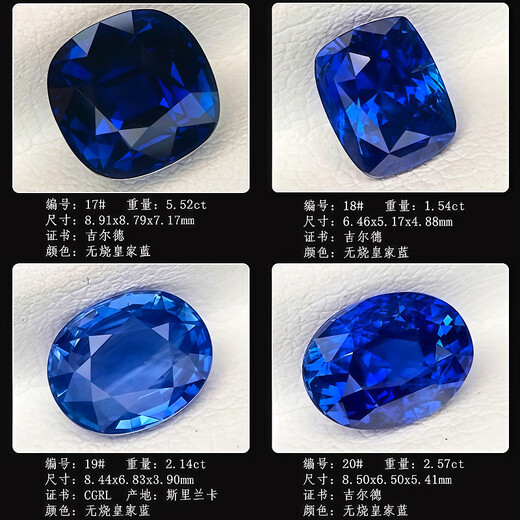 Blue peaceful large carat unfired old fired sapphire royal blue cornflower Gilder 18K gold men's and women's ring pendant 03 12.54 carats 1#