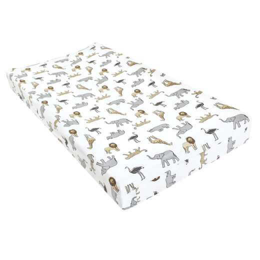 HUDSON BABYHudson Baby Unisex Baby Changing Pad Cover, Modern Safari, One Size