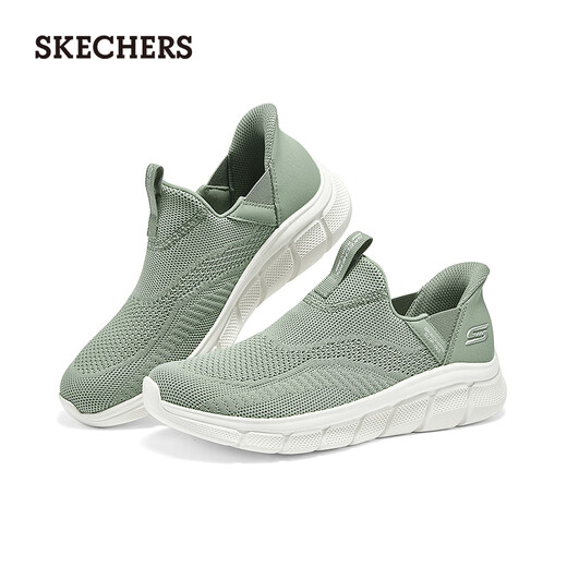 斯凯奇（Skechers）闪穿鞋女鞋秋季舒适一脚蹬健步鞋外穿户外休闲运动鞋117634