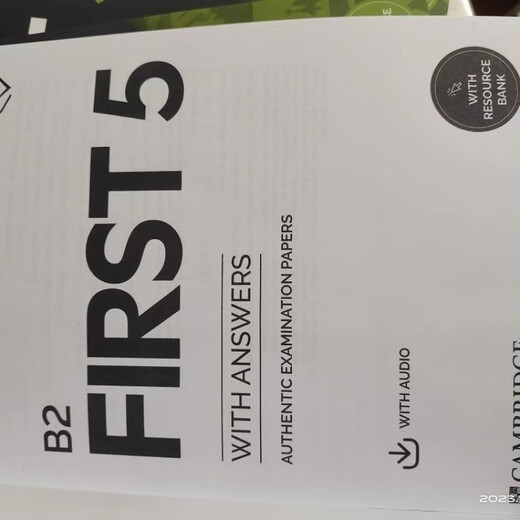 B2FIRST Cambridge General Level 5 Examination FCE Official Questions 1-4 (including answers) + Standard Edition 5 FCE Official Questions 5 (large A4 book)