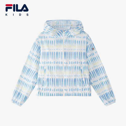 FILA Children's Clothing Children's Sun Protection Clothing 2025 Summer New Women's and Older Children's Tennis Sports Lightweight Jacket Full Print One-ZA 140