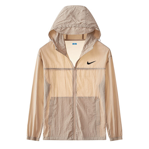 Ice silk quick-drying sun protection clothing men's summer thin couple coat outdoor skin clothing breathable fishing men's sun protection clothing light gray 3XL 160-185Jin Jin equals 0.5 kg