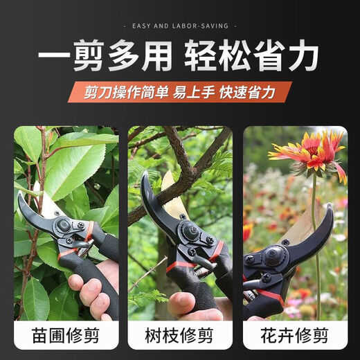 Monthly sales exceed 10,000. Stainless steel pruning shears, steel tree shears, branch pruners, flower branch scissors, dedicated for home gardening. Seiko boutique - 10 times more durable + Black Warrior style.
