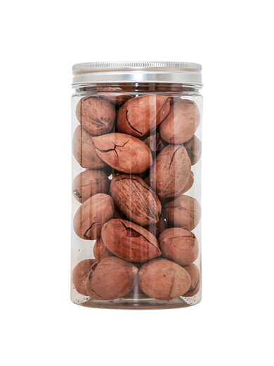 XMSJ brown lid food grade pet sealed jar plastic bottle round transparent wide mouth honey biscuit snack packaging bucket 5.5*8.5cm 16g coffee cap 1098 pieces