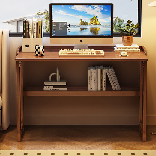 Marku Liangpin solid wood desk writing study table computer desk all solid wood folding table C7700 white 0.75m