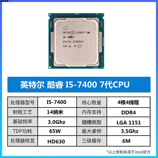 英特尔（Intel）I5 6500 7400 7500 8400 8500 9400 9500 9500F 6400 9代 I5-9600KF 全新拆机散片处理器cpu 9代 I5-9600 二手散片