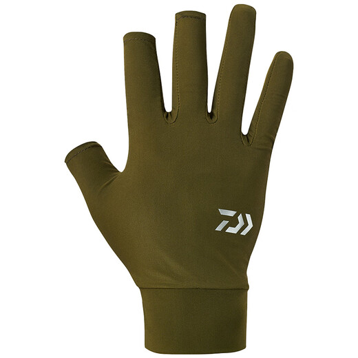 DAIWA 25 spring and summer DG-6725/6825 Fingerless cool fishing gloves quick-drying fingerless gloves DG-6725 3 fingers exposed black L
