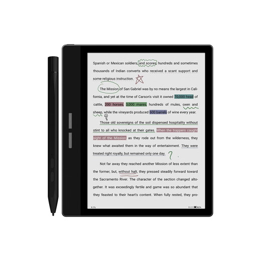 
BIGME new B751C color ink screen smart ai office book 7 inch electronic paper book reader e-book black and white B751+protective cover+pen-spot