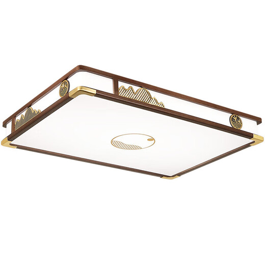 欧普照明欧普（OPPLE）新中式吸顶灯客厅灯金丝檀木现代 包安装9896方46无极调