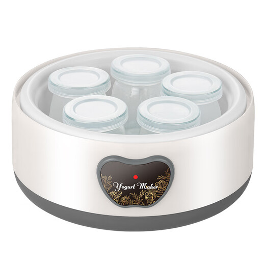 Nueva máquina de yogur para el hogar, pequeña, totalmente automática, temperatura constante, máquina de yogur de acero inoxidable, máquina de fermentación de yogur hecha en casa, versión estándar americana/mecánica, 1,2 L de arroz blanco (vejiga de acero 304 + taza de 5 minutos