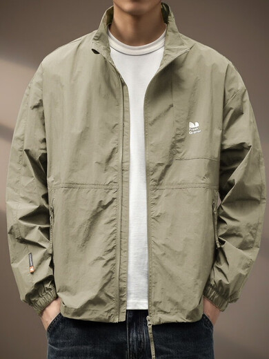 New Balance high-end brown mountain sun protection jacket for men spring and autumn new American outdoor jacket fishing loose top for men brown L suitable for 125-145 Jin Jin equals 0.5 kg