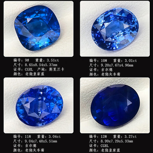 Blue peaceful large carat unfired old fired sapphire royal blue cornflower Gilder 18K gold men's and women's ring pendant 03 12.54 carats 1#