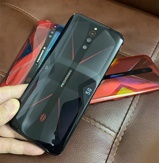 红魔5S通5G风扇3s肩键nx659j电竞游戏手机 红魔5G全新拆封12+128赛博红蓝