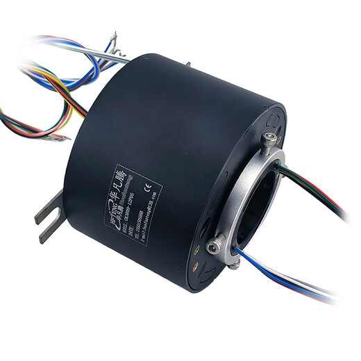 Kezhitu conductive slip ring 360 degrees hollow rotary connection 6 12 route 5A10A high-speed electric slip ring through hole conductive slip ring GK2249-2P02 [2 path 2A mid-hole 22/outer
