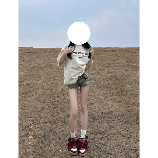 Yiran presents the American vibe hot girl sexy denim cut-off shorts for women in summer, thin high-waisted slimming versatile hip-covering hot pants for women, blue M, recommended 90-110 Jin Jin is equal to 0.5 kg