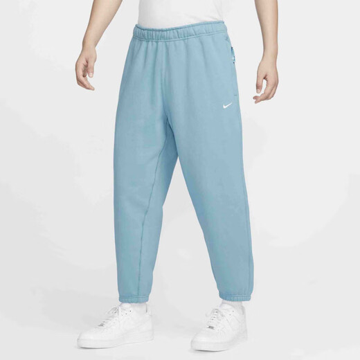 Nike (Nike) Herrenfleece Hosen 25 Frühling Neues gestrickter lockerer, gelegentlich gestickter Sportschläfer DX1365 320 Light Green S 165/74A