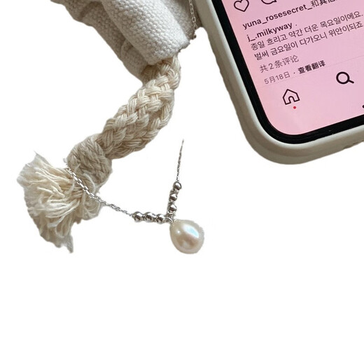 Fat Donglai quality drop-shaped pearl pendant S925 silver freshwater pearl single necklace for women new product 2025 niche 40+5cm