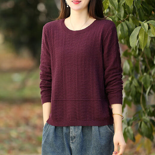 xcfreht2025文艺纯色针织衫女宽松百搭潮 黑色9901款 M  建议115-130斤