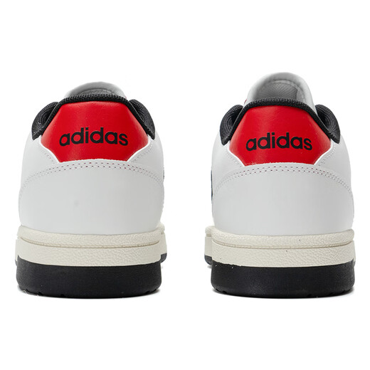 阿迪达斯（adidas）男鞋 25夏季新款运动鞋透气低帮篮球鞋潮流时尚休闲鞋滑板鞋子男 KK1283/白/黑/红/现货速发 42 (260mm)