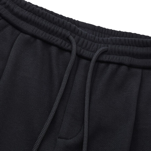 Gxg.jeans men's casual pants plus velvet simple loose straight trousers 24 winter new style black-1 175/L