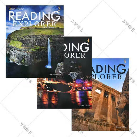 新版RE/ reading explorer Foundations12345地理reading e 第二版3-4-5级三本装
