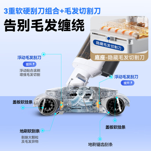 Haier floor washing machine, all-in-one washing and mopping machine, automatic cleaning, suction and mopping machine, washing machine, all-in-one washing and mopping machine, floor suction machine, vacuum handheld sweeper and mop, household electric mop Z1500, top version Z1500 60, hot drying, upgrade to 20000Pa